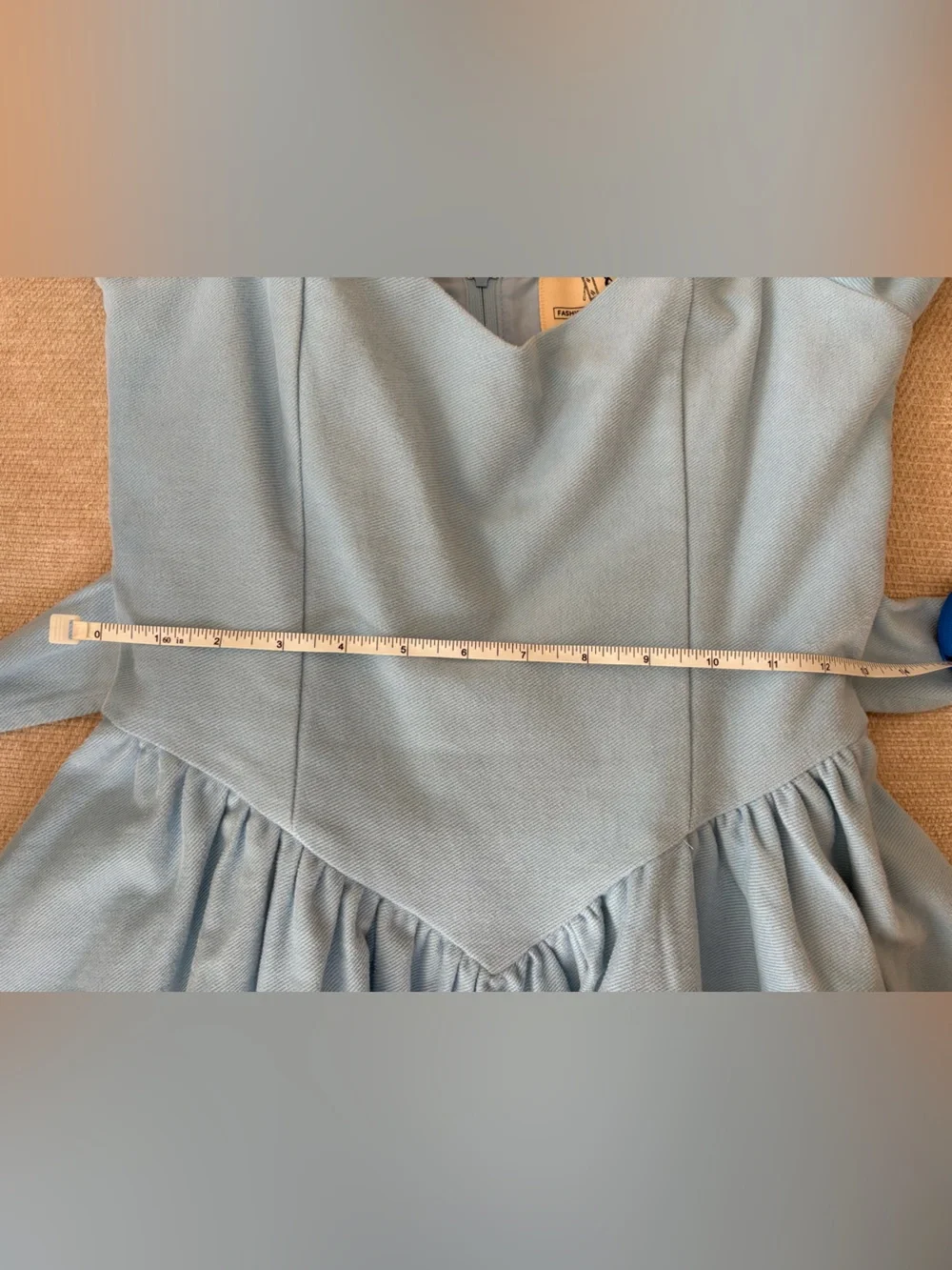 Fashion Brand Company BLUE Virgin Mini Dress - SIZE SMALL - Picture 5 of 6